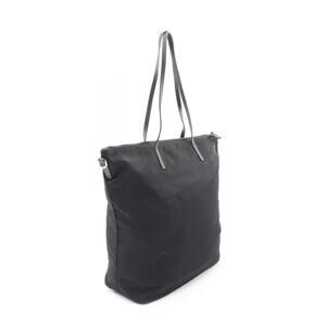 Prada Tote Leather Saffiano TESSUTO Bag Nylon Black